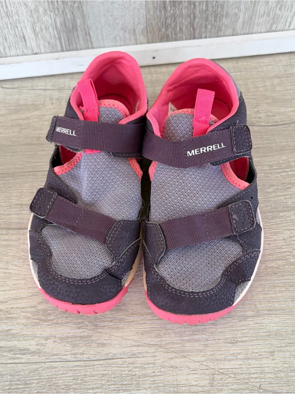 Merrell Kids Hydro Quest Sandals Pink Purple Girls Youth 1 Summer Water Shoes